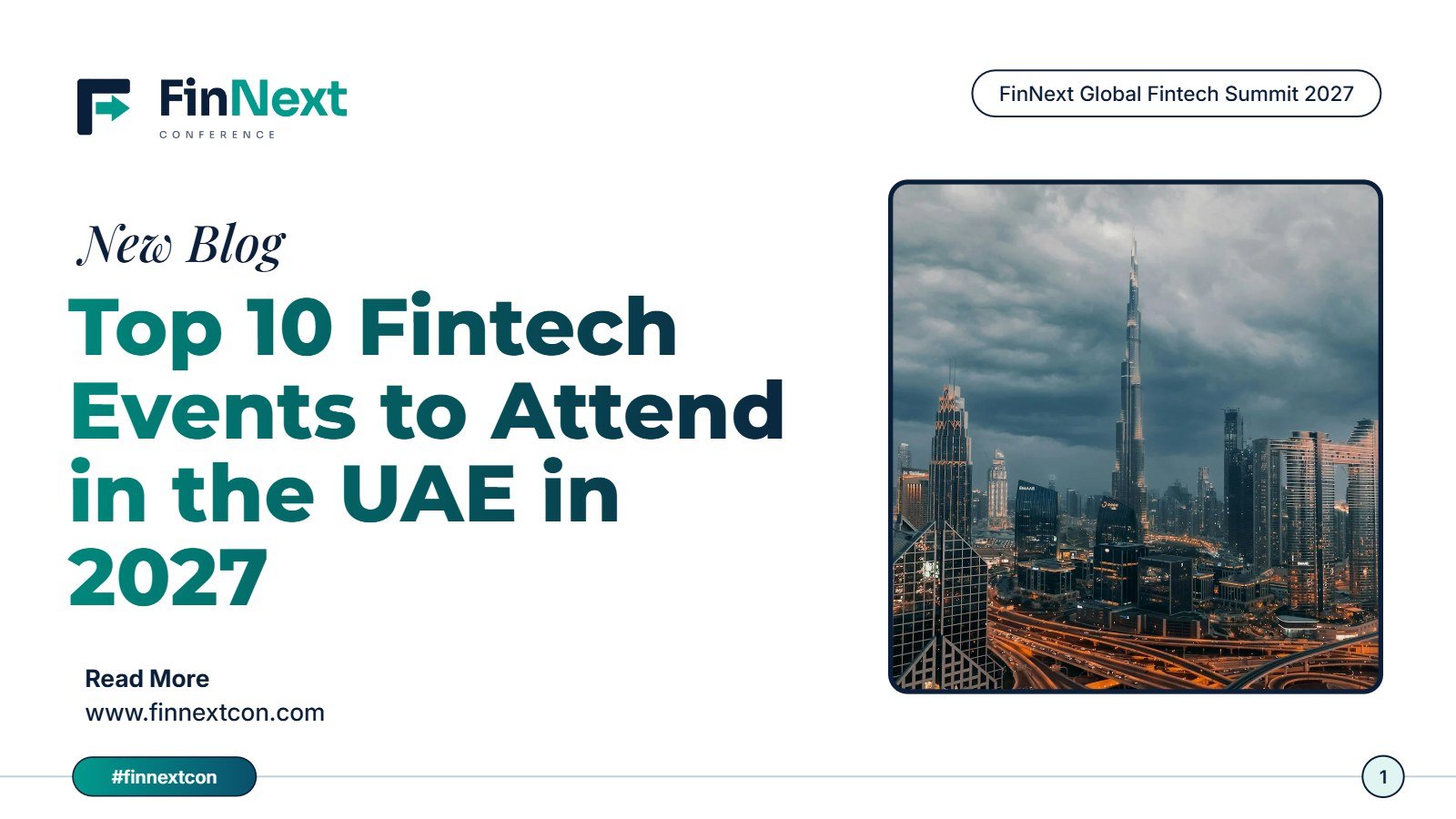 Top 10 Fintech Events to Attend in the UAE in 2027